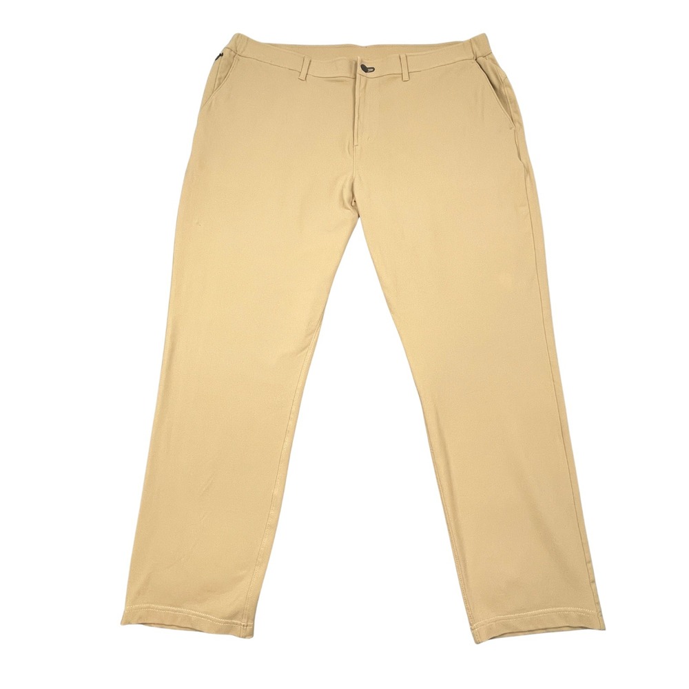 Public Rec NOBULL Gamechanger‎ Pants Mens 42x30 Khaki Tan Stretch Golf Work Play